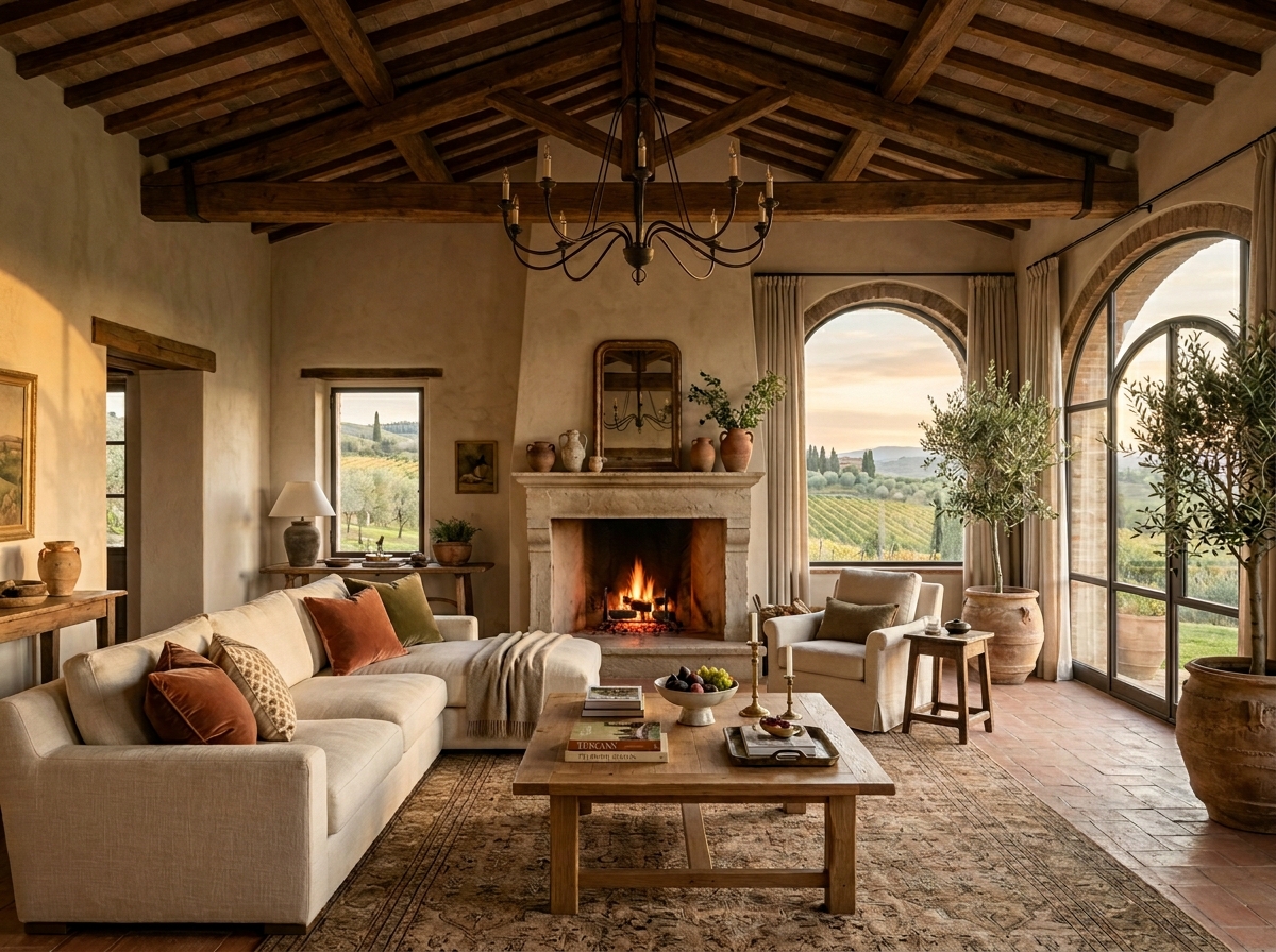 Read more about the article 6 Stunning Tuscan Living Room Ideas to Bring Timeless Italian Elegance Into Your Home