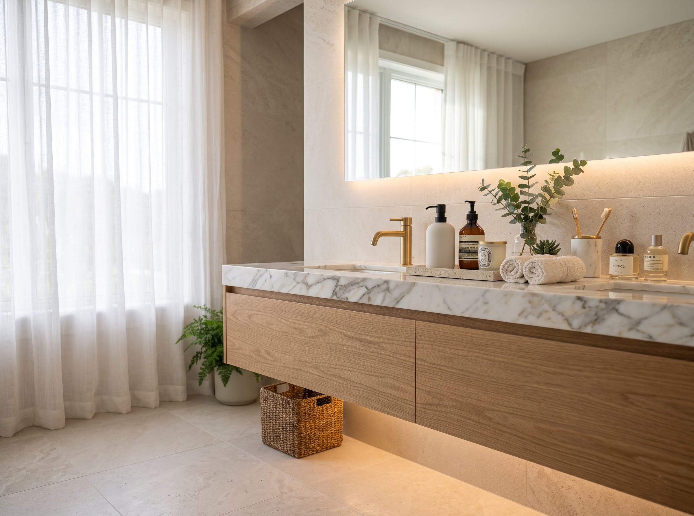 Read more about the article Bathroom Counter Decor Ideas: 10 Luxury Vanity Styling Tips